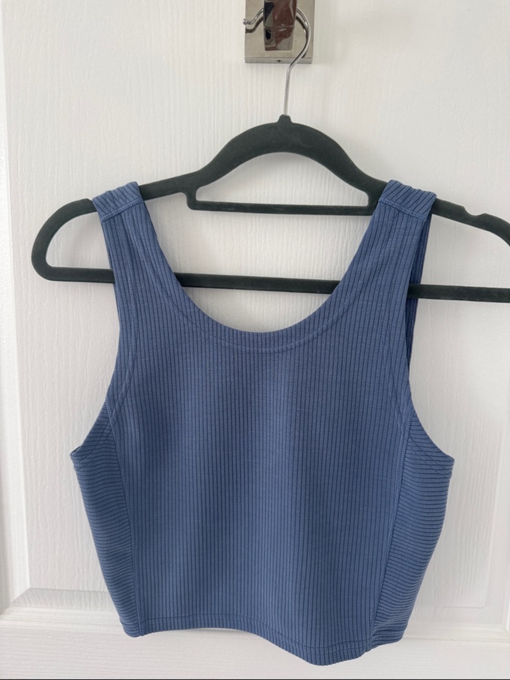 Lululemon Ribbed Cropped Tank Top - Slate Blue 4